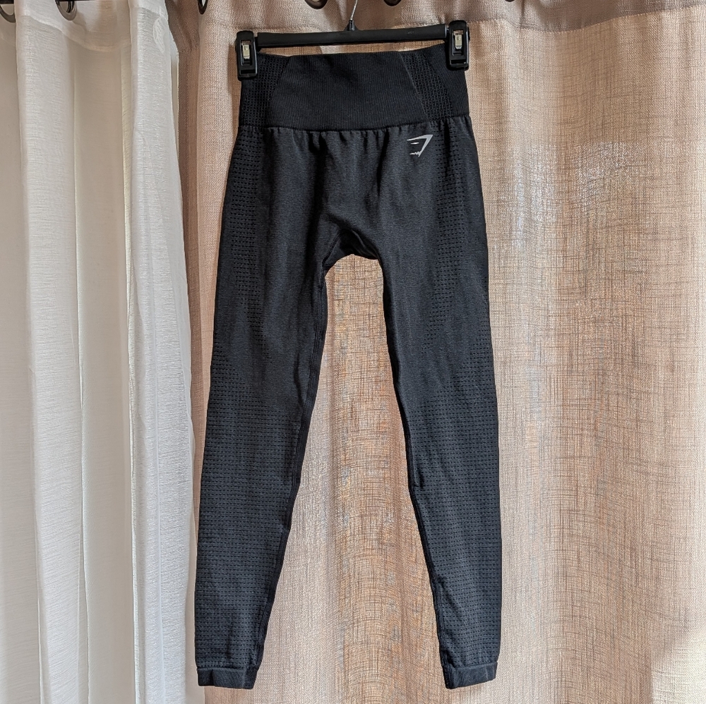 Gymshark Black Textured Leggings